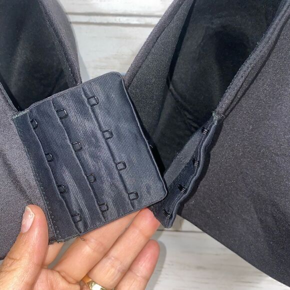 Black Cacique Lightly Lined Balconette Bra - Picture 4 of 5